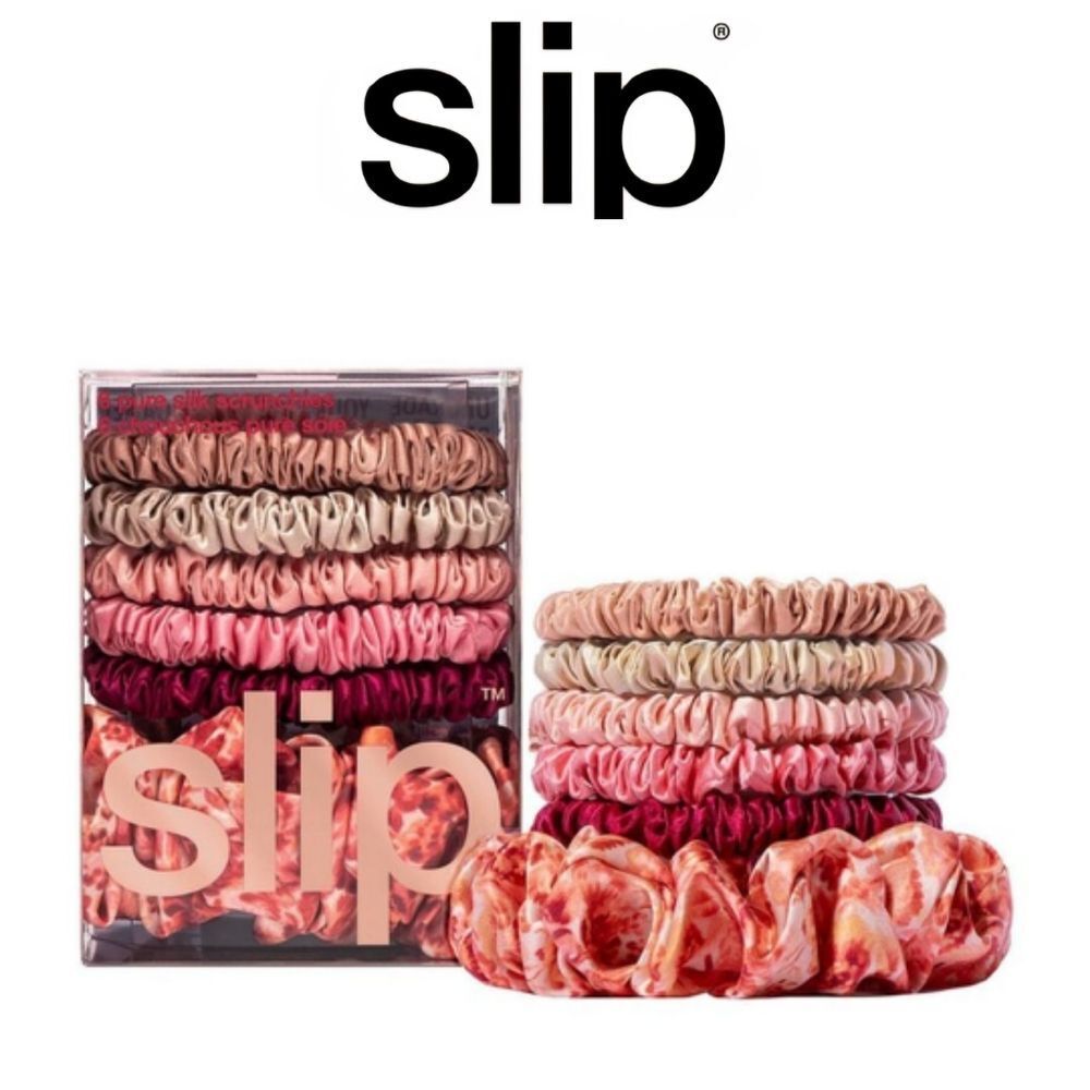 Slip Pure Silk Harriet Assorted Scrunchies- Set Of 5‎